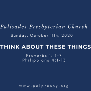 Think About These Things