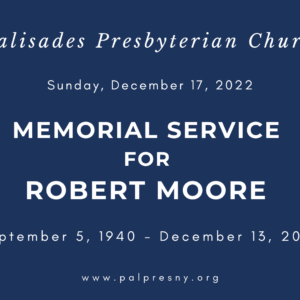 Memorial Service for Robert Moore