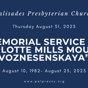Memorial Service for Charlotte Mills Mouquin Voznesenskaya