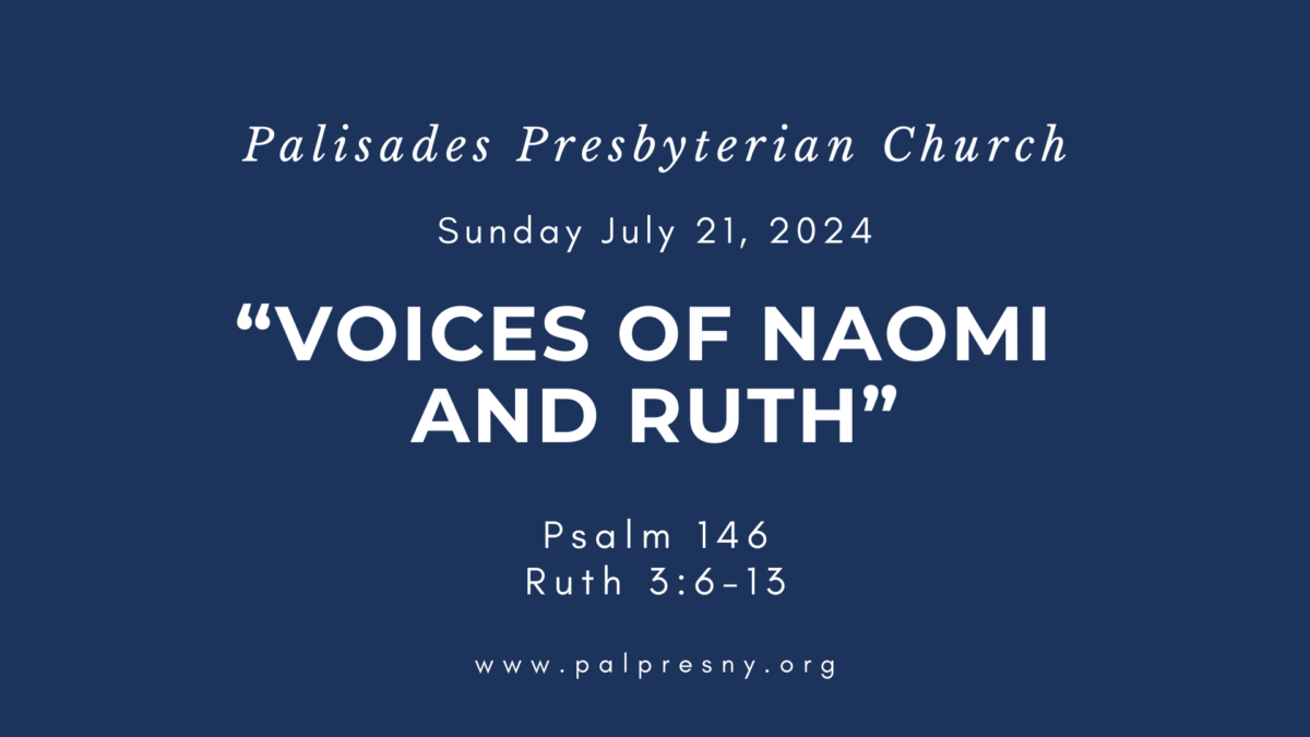 Voices of Naomi and Ruth