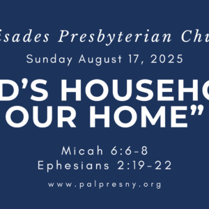 God’s Household; Our Home