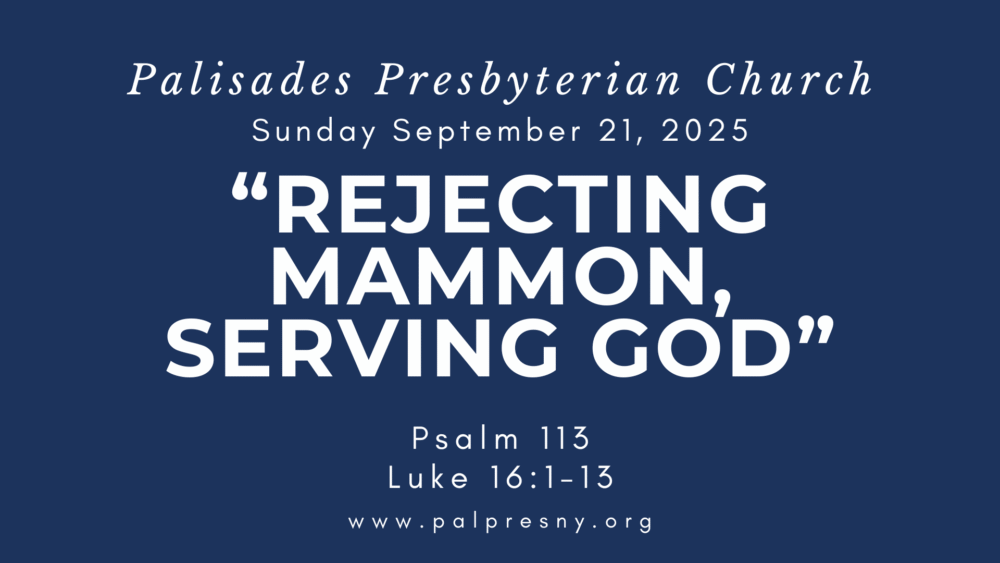 Rejecting Mammon, Serving God