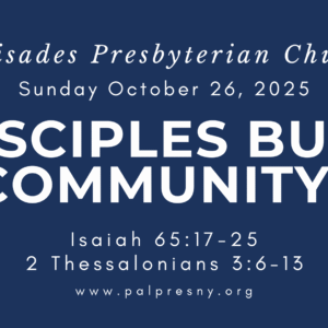 Disciples Build Community