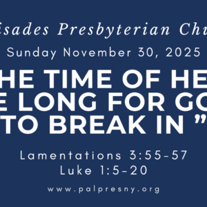 In the Time of Herod, We Long for God to Break in