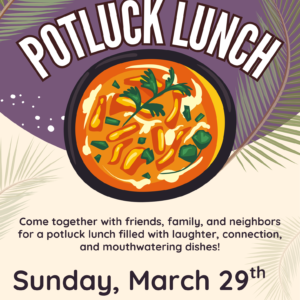 Palm Sunday Potluck Lunch
