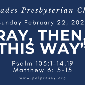 Pray, then, in this Way