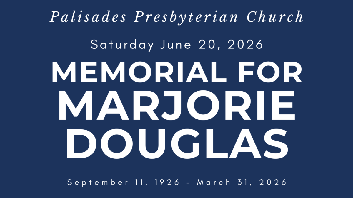 Memorial for Marjorie Douglas