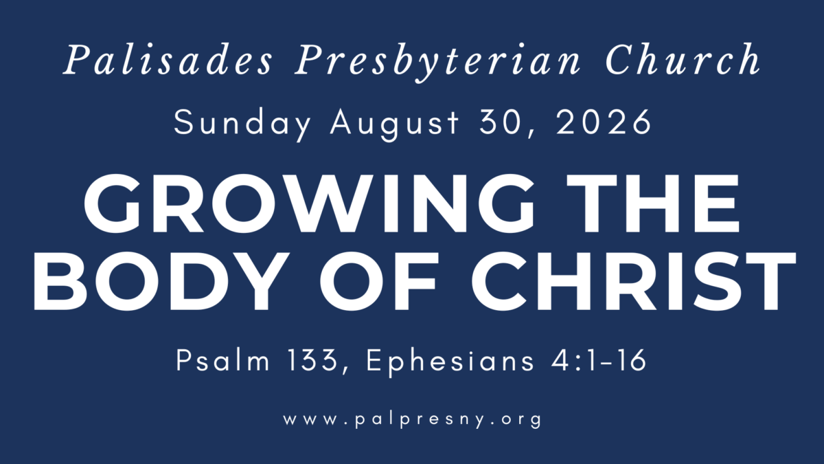 Growing the Body of Christ Growing the Body of Christ